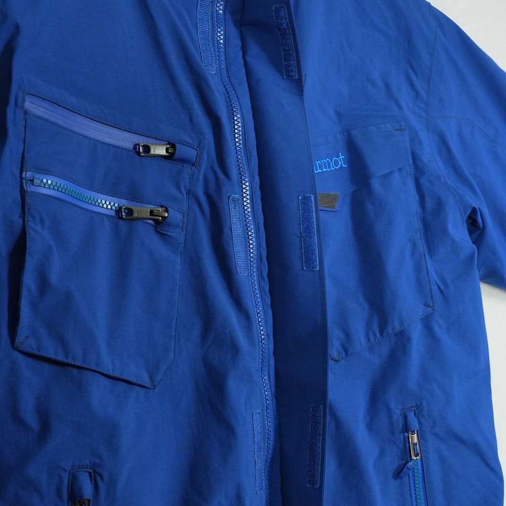 Marmot Sky Pilot Mens MemBrain Waterproof Insulated Ski Jacket Blue Size Medium - Picture 11 of 11